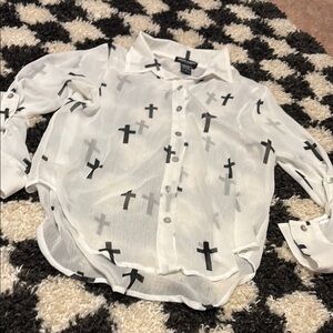 About A Girl Elegant White Top